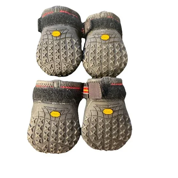 Ruffwear Bark n Boots Size S Grip Trex Dog Shoes Paw Covers Red Vibram Hiking - Picture 3 of 4